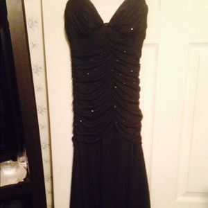 Long black formal dress